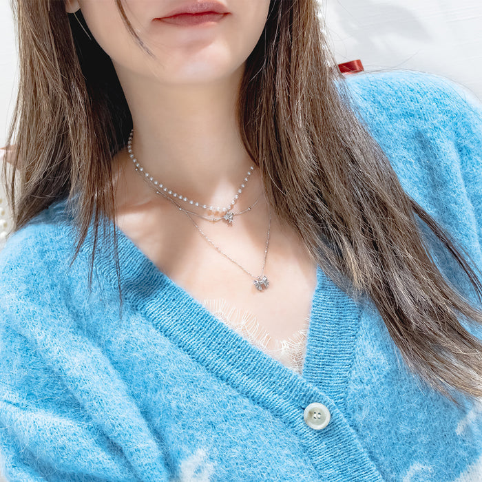 Nounours à Nœud Necklace