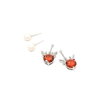 Rudolph Earrings : Snowball