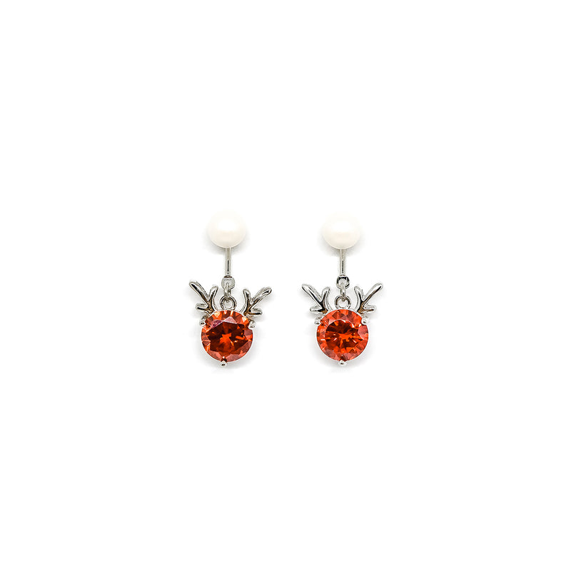 Rudolph Earrings : Snowball