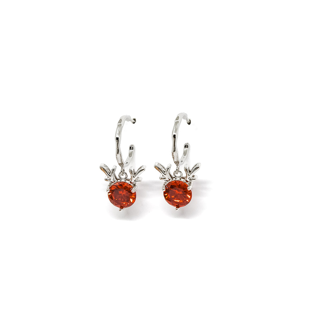 Rudolph Earrings : Round Twig