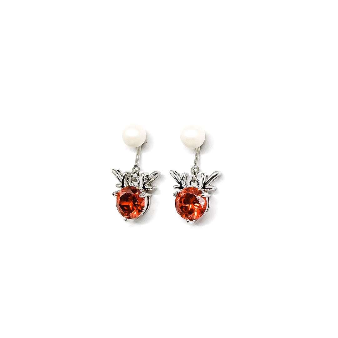 Rudolph Earrings : Snowball