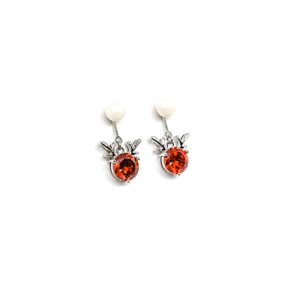 Rudolph Earrings : Snowball