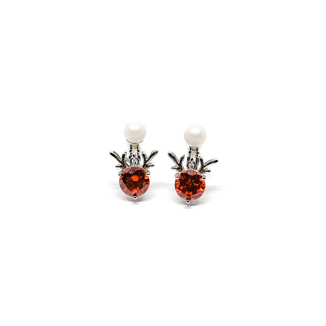 Rudolph Non-Piercing Earrings : Snowball