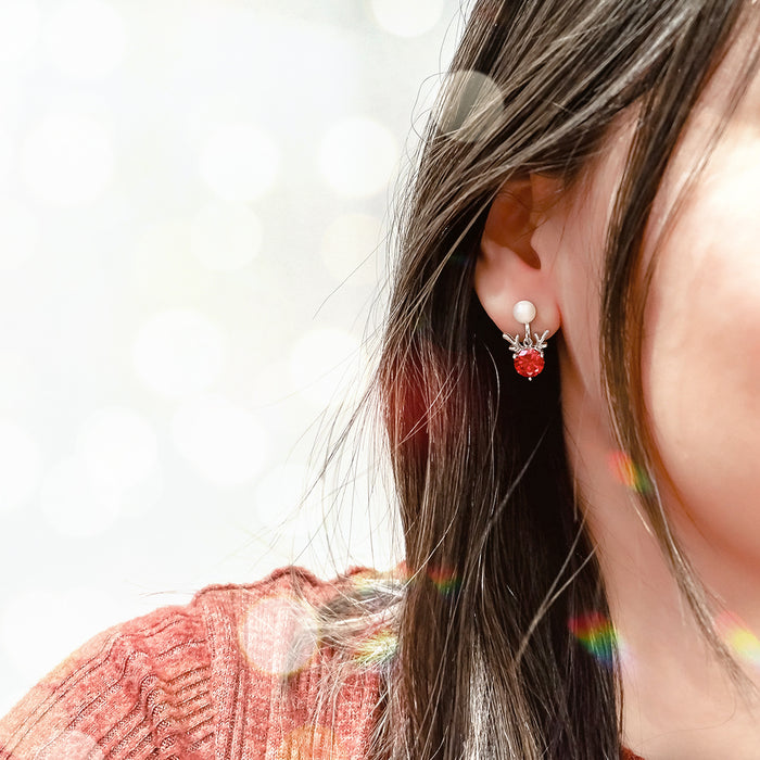 Rudolph Non-Piercing Earrings : Snowball